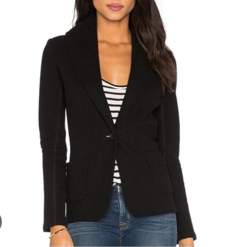 James Perse Shawl Collar Black Blazer